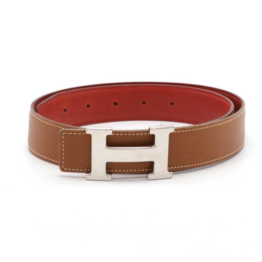 【良品】HERMES エルメス Hロゴ　ベルト　⬜︎A刻印　リバーシブル　レザー 良品】HERMES エルメス Hロゴ ベルト ⬜︎A刻印 リバーシブル