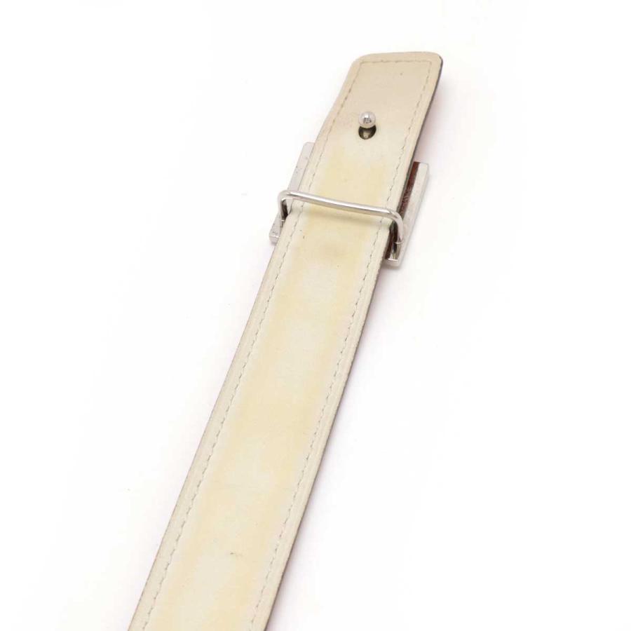 HERMES エルメス アイリーン Hベルト リバーシブル ヴォーエプソン ヴォースイフト レザー オレンジ アイボリー #80 シルバー金具 A刻印 | HERMES | 03