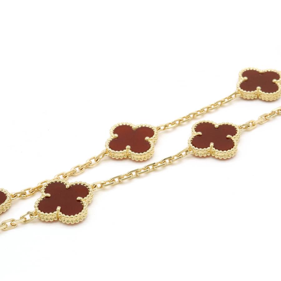 Van Cleef & Arpels ヴァン クリーフ & アーペル VCA ヴィンテージ アルハンブラ  カーネリアン 20モチーフ　ロングネックレス VCARD39800 | Van Cleef ＆ Arpels | 03