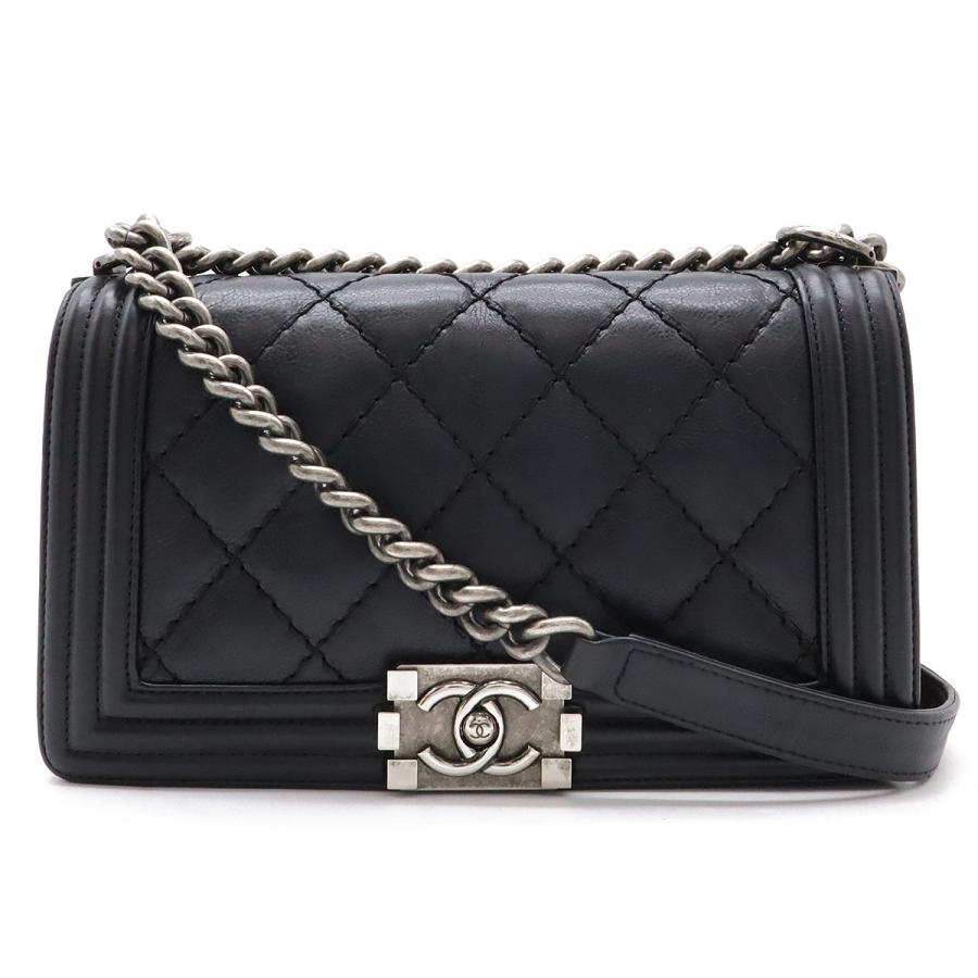 美品 CHANEL ボーイシャネル 25 マトラッセ チェーンショルダーバッグ CHANEL シャネル ボーイシャネル25 チェーンショルダーバッグ