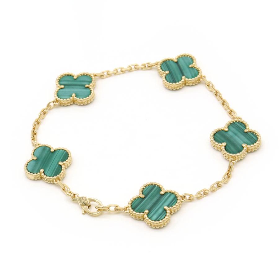 Van Cleef & Arpels ヴァン クリーフ & アーペル VCA ヴィンテージアルハンブラ ブレスレット K18YG マラカイト VCARL80900 | Van Cleef ＆ Arpels | 01