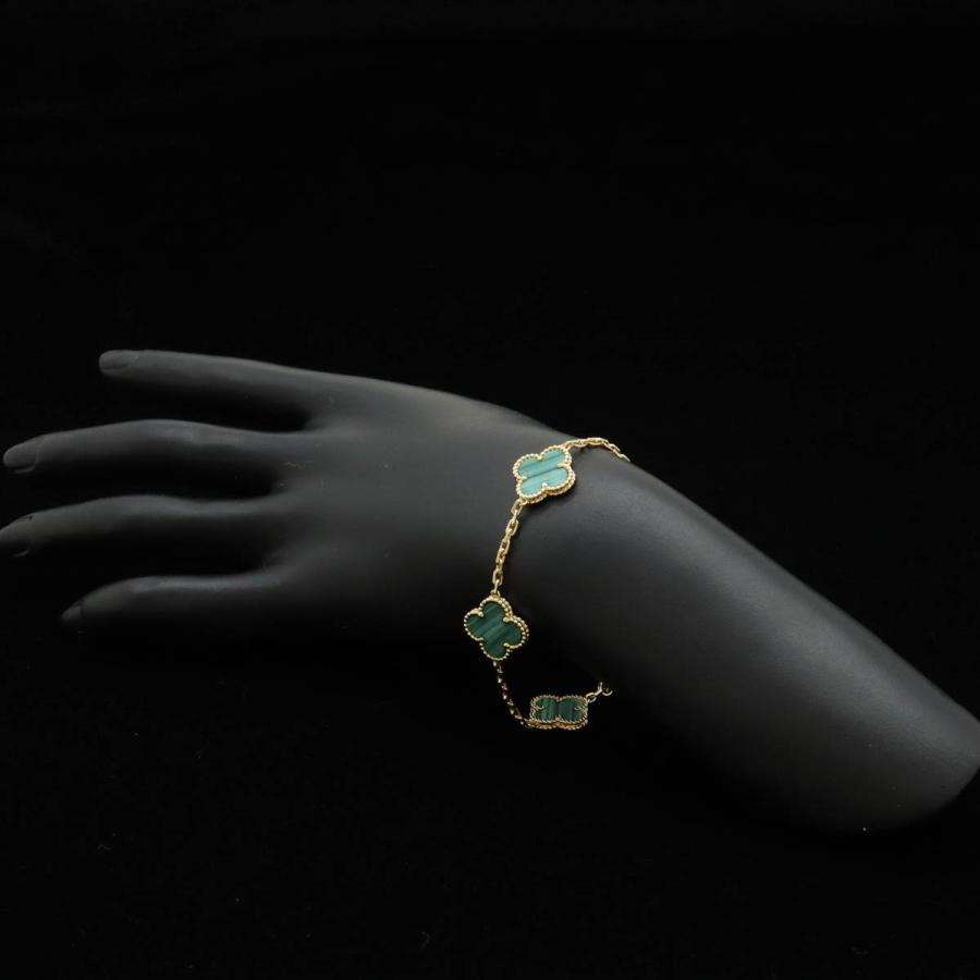 Van Cleef & Arpels ヴァン クリーフ & アーペル VCA ヴィンテージアルハンブラ ブレスレット K18YG マラカイト VCARL80900 | Van Cleef ＆ Arpels | 05