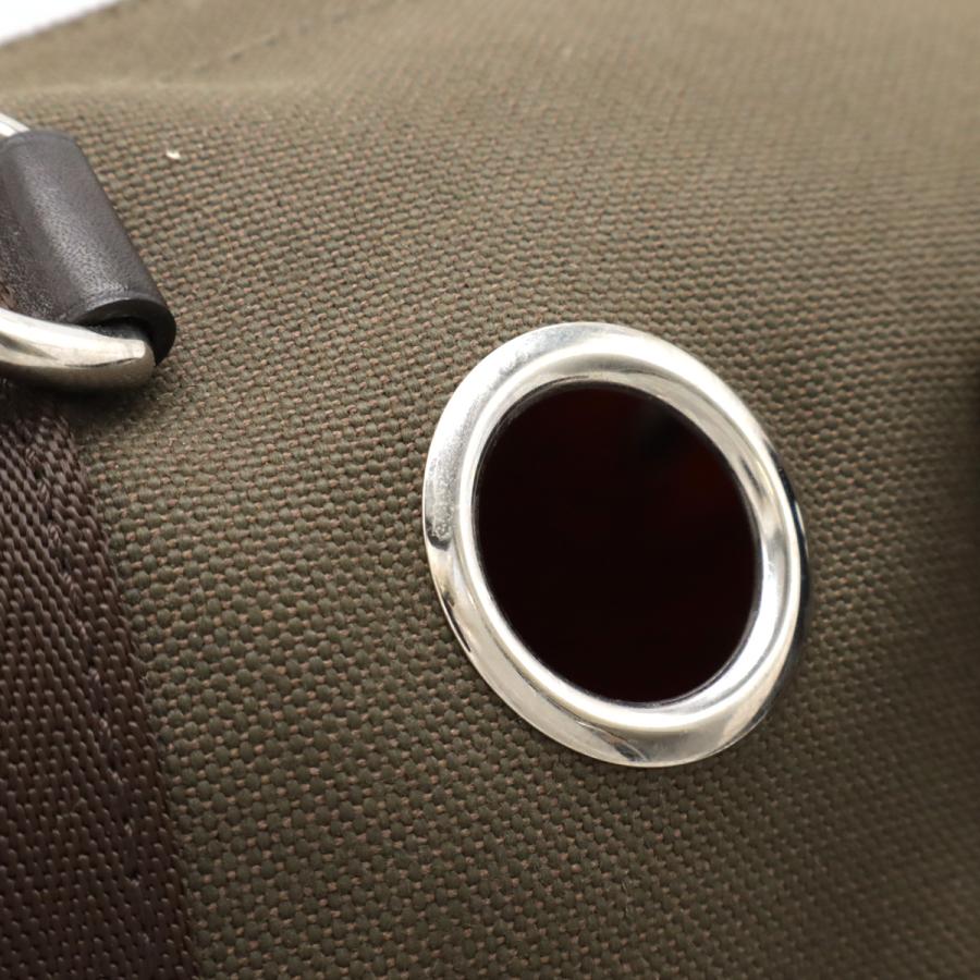 HERMES エルメス ドッグ キャリーバッグ ペットキャリー ペットバッグ ボストンバッグ 犬 猫 キャンバス カーキ ダークブラウン ショルダー欠品 | HERMES | 03