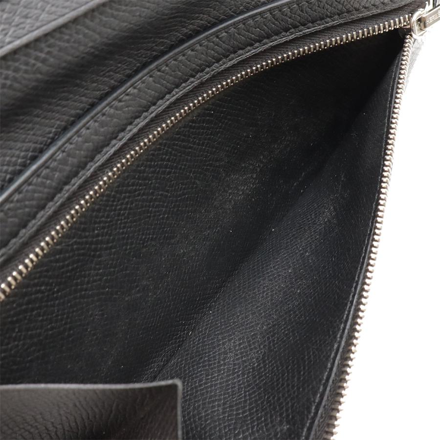 HERMES エルメス ベアンスフレ 2つ折長財布 二つ折り長財布 レザー ブラック 黒 シルバー金具 D刻印 | HERMES | 08