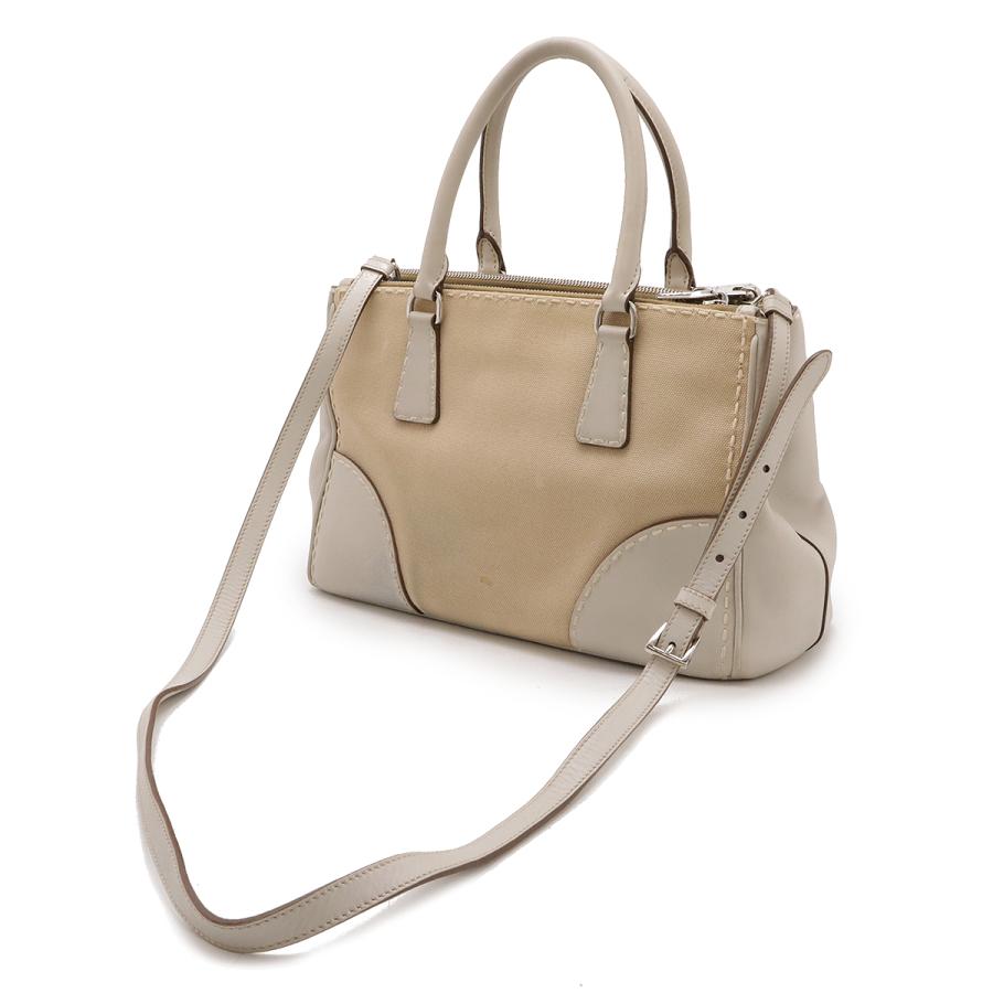 PRADA プラダ CANAPA CITY カナパ シティ ステッチ ハンドバッグ PRADA プラダ CANAPA CITY カナパ シティ ステッチ ハンドバッグ