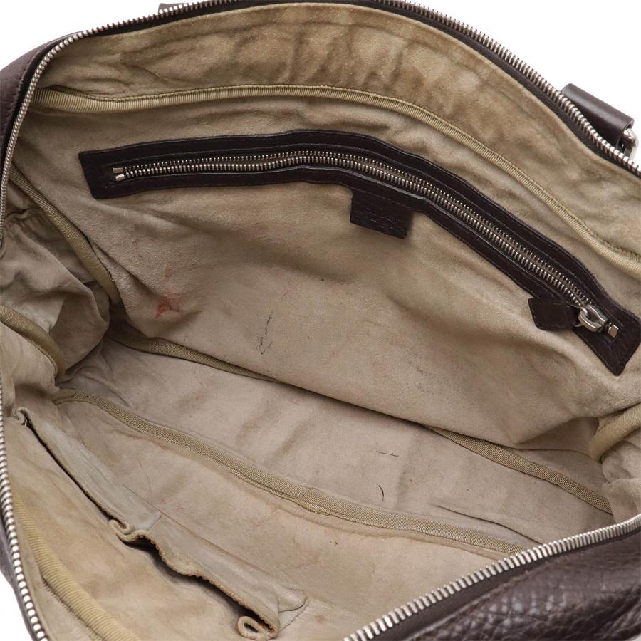GUCCI グッチ ビジネスバッグ 書類カバン ブリーフケース レザー ダークブラウン 茶 シルバー金具 231850 | GUCCI | 05