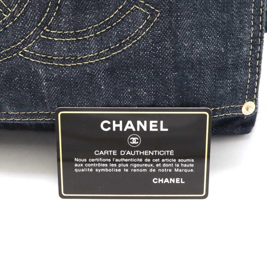 CHANEL シャネル スパークリングデニム ココマーク ショルダーバッグ メッセンジャーバッグ インディゴブルー ゴールド金具 A31987 CHANEL（シャネル） スパークリングデニム ココマーク ショルダー