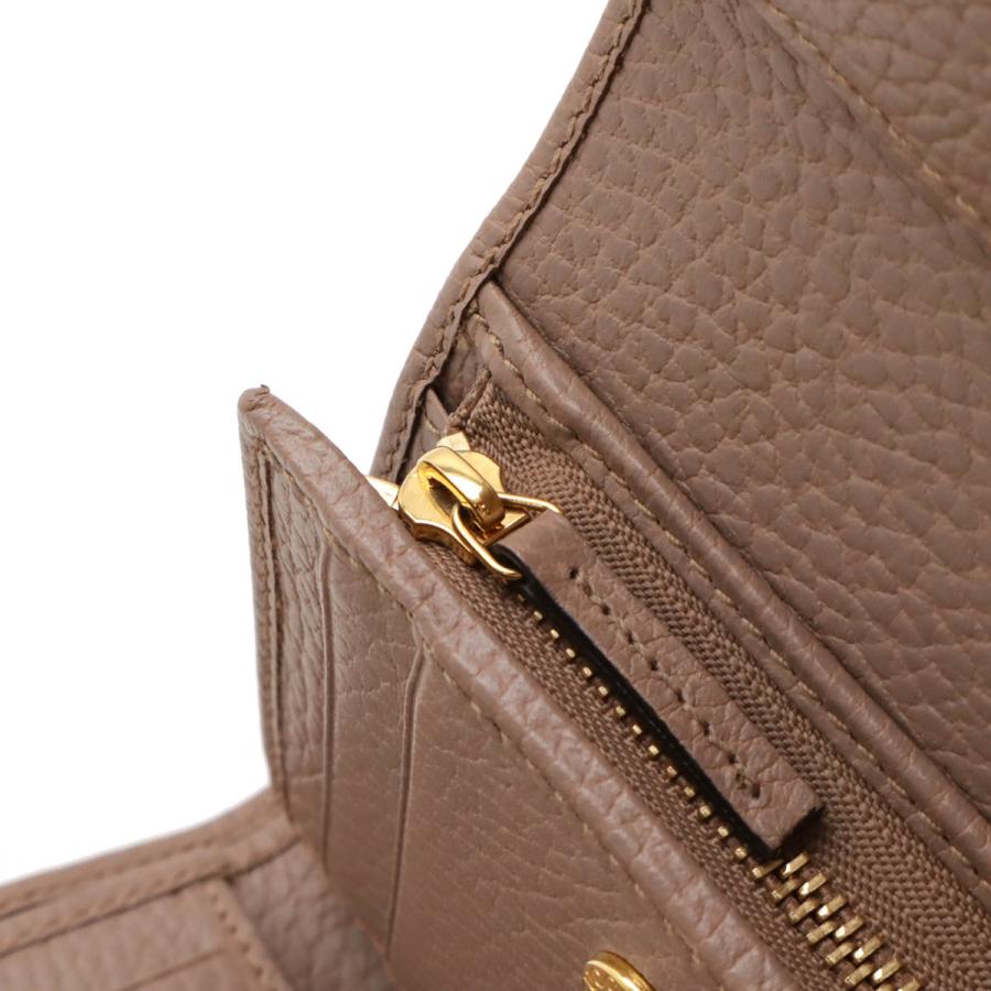 GUCCI グッチ GGマーモント 3つ折り財布 三つ折財布 レザー ピンクベージュ ゴールド金具 546584 | GUCCI | 06