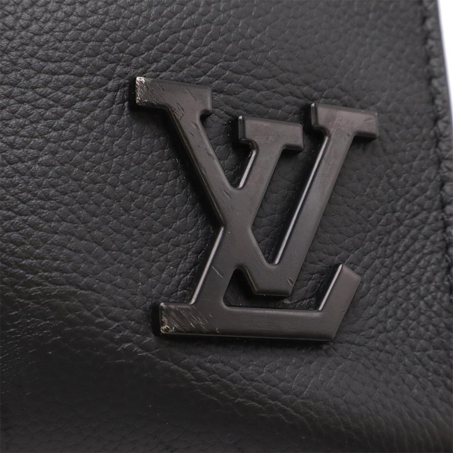 VUITTON ルイ ヴィトン LVアエログラム テイクオフ トートバッグ ショルダートート レザー ノワール 黒 ブラック M57308 【レザーパッチジャカードトートバッグ】
