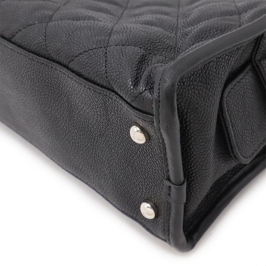 CHANEL シャネル フレンチリビエラ マトラッセ ココマーク ショルダーバッグ チェーンショルダーバッグ キャビアスキン ブラック 黒 | CHANEL | 02