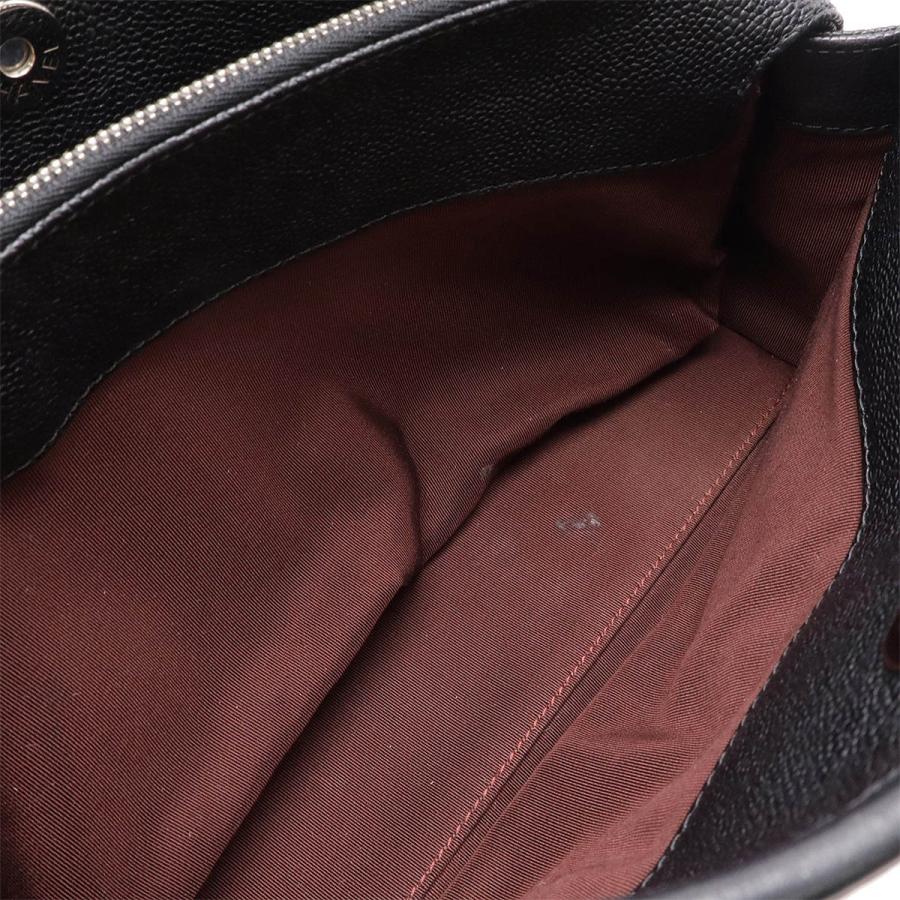 CHANEL シャネル フレンチリビエラ マトラッセ ココマーク ショルダーバッグ チェーンショルダーバッグ キャビアスキン ブラック 黒 | CHANEL | 04