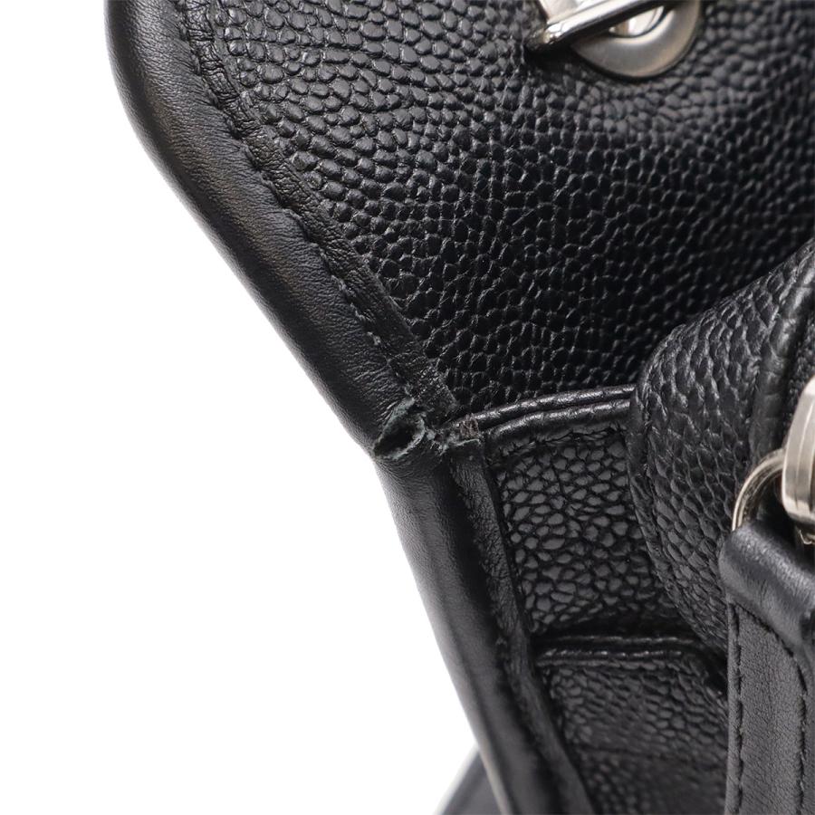 CHANEL シャネル フレンチリビエラ マトラッセ ココマーク ショルダーバッグ チェーンショルダーバッグ キャビアスキン ブラック 黒 | CHANEL | 05