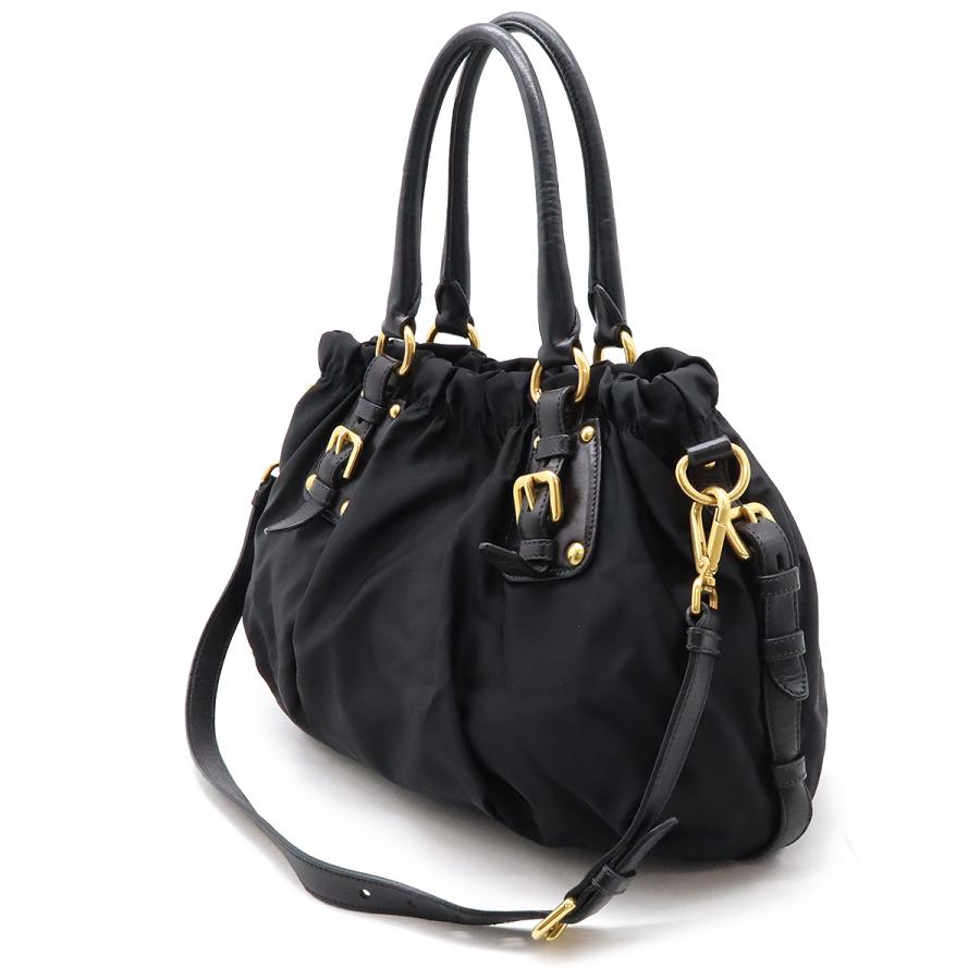 PRADA プラダ ロゴジャガード トートバッグ 2WAY ショルダー