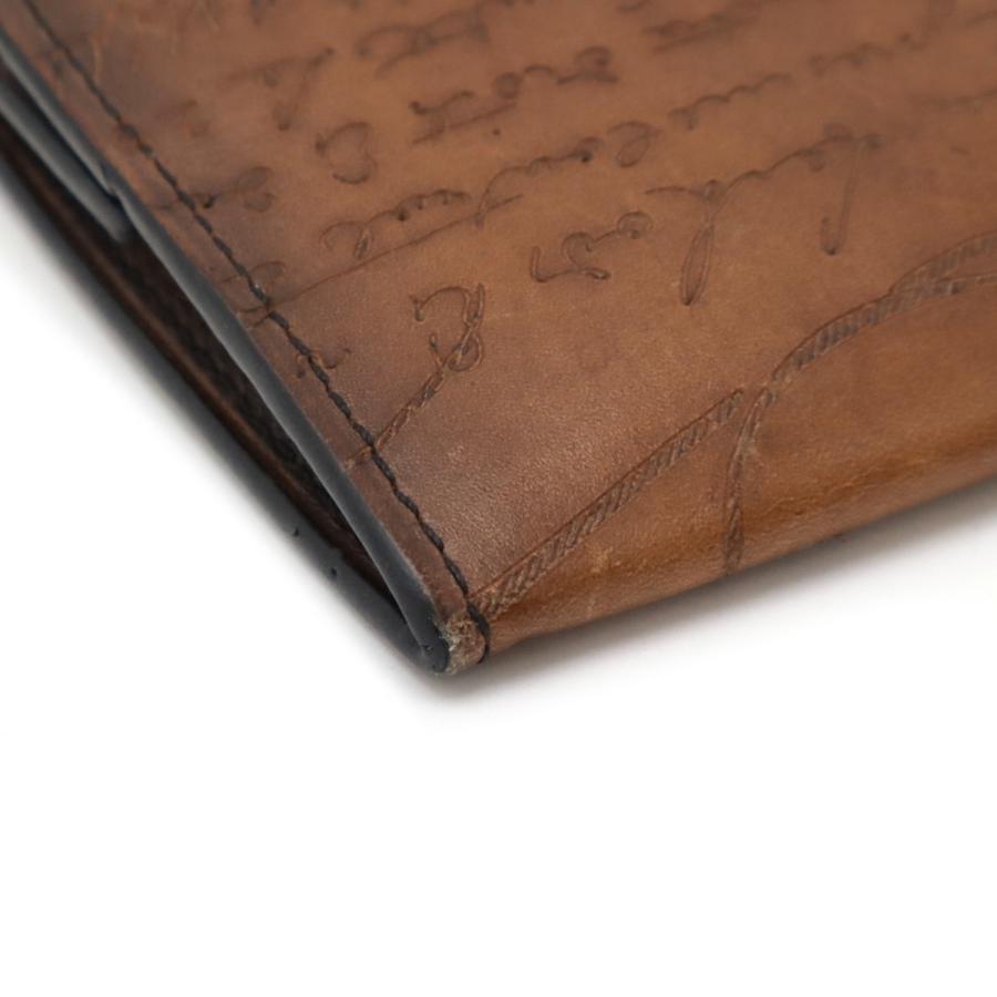 Berluti ベルルッティ カリグラフィ スクエア コインケース 小銭入れ コインパース スクリットレザー ブラウン 茶 | Berluti | 02