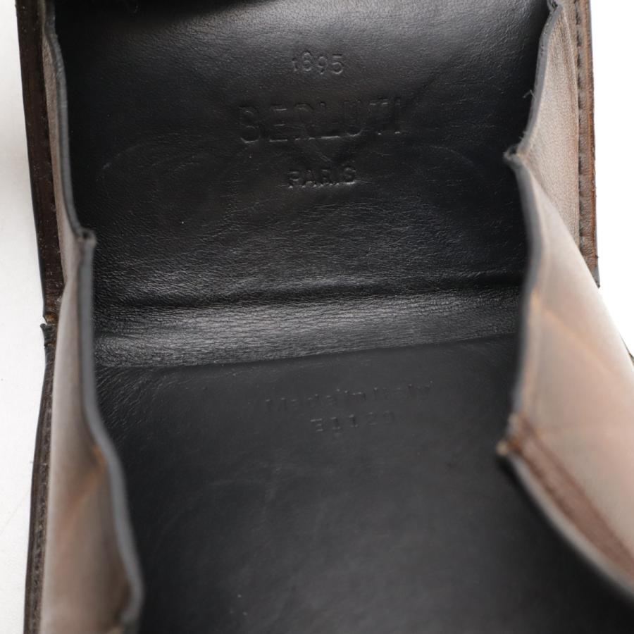 Berluti ベルルッティ カリグラフィ スクエア コインケース 小銭入れ コインパース スクリットレザー ブラウン 茶 | Berluti | 04