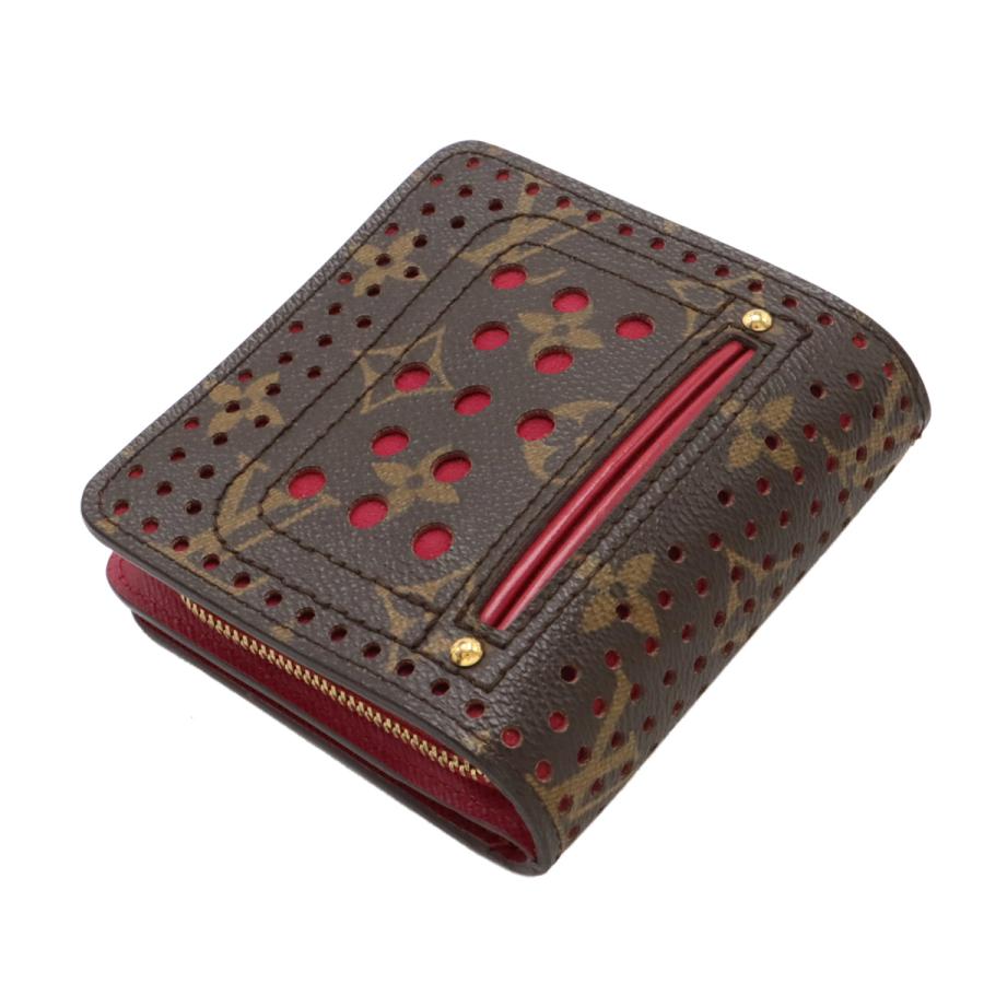 LOUIS VUITTON ルイ ヴィトン モノグラムペルフォ コンパクトジップ 2つ折財布 二つ折り財布 パンチング フューシャ ピンクパープル | LOUIS VUITTON | 01