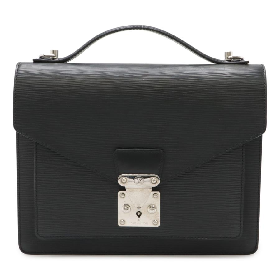 LOUIS VUITTON ルイ ヴィトン エピ モンソー セカンドバッグ ハンドバッグ ノワール 黒 ブラック ベタなし ショルダー欠品 鍵欠品 M52792 | LOUIS VUITTON