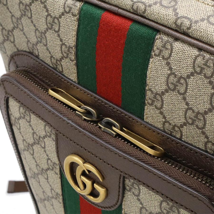 GUCCI グッチ オフィディア GG ミディアム バックパック リュックサック シェリーライン PVC レザー ベージュ モカブラウン 745718 | GUCCI | 06