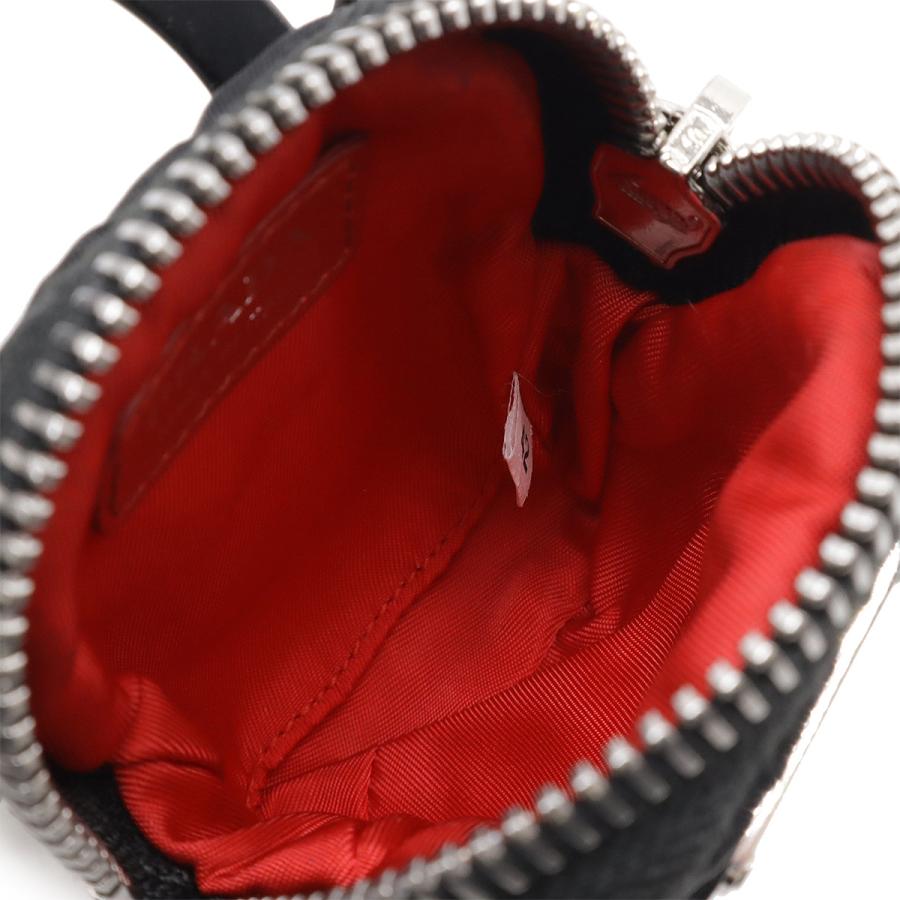 PRADA プラダ スマートフォンケース スマホケース ホルダー ポーチ付き ラバー ナイロン NERO ブラック シルバー金具 国内ブティック購入品 1ZT001 | PRADA | 04