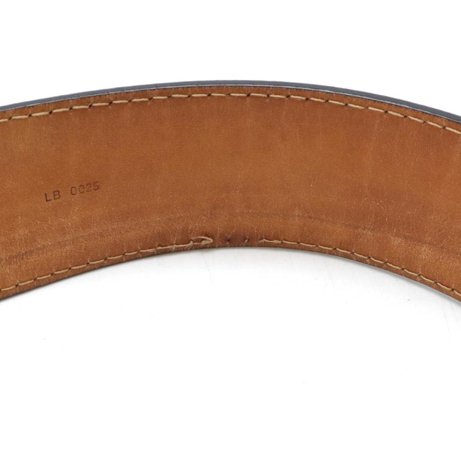 LOUIS VUITTON ルイ ヴィトン サンチュール ジーンズ ベルト レザー ブラック 黒 メンズ シルバー金具 #90 M6812U | LOUIS VUITTON | 05