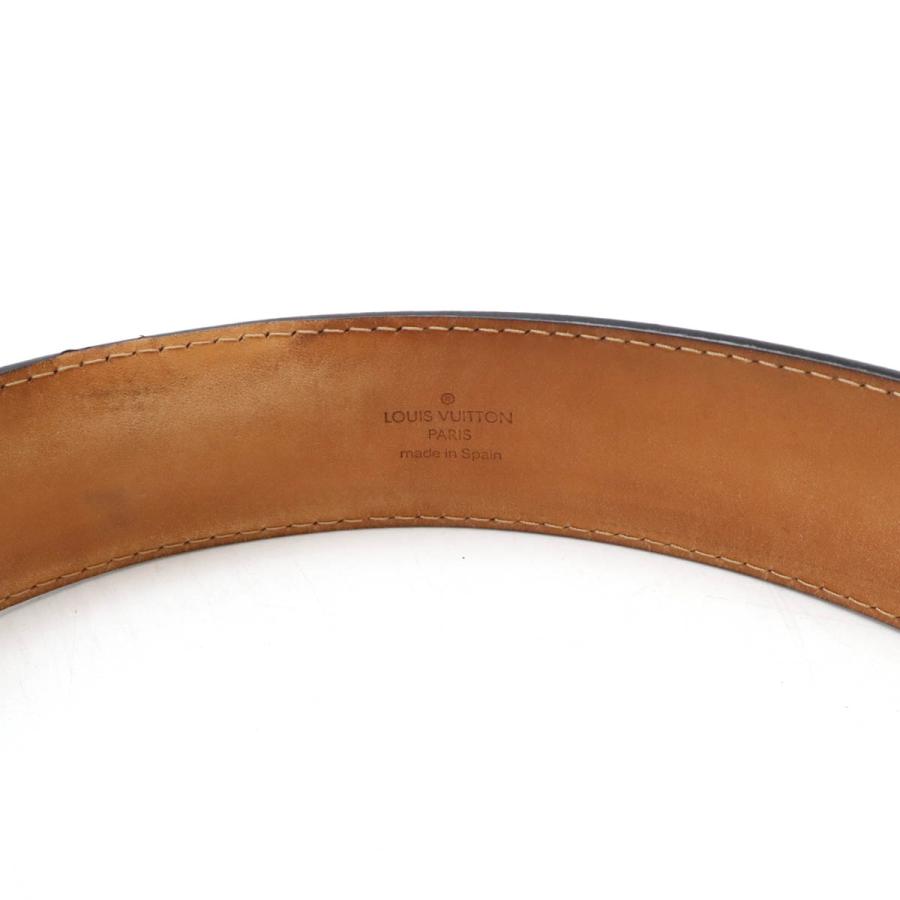 LOUIS VUITTON ルイ ヴィトン サンチュール ジーンズ ベルト レザー ブラック 黒 メンズ シルバー金具 #90 M6812U | LOUIS VUITTON | 07