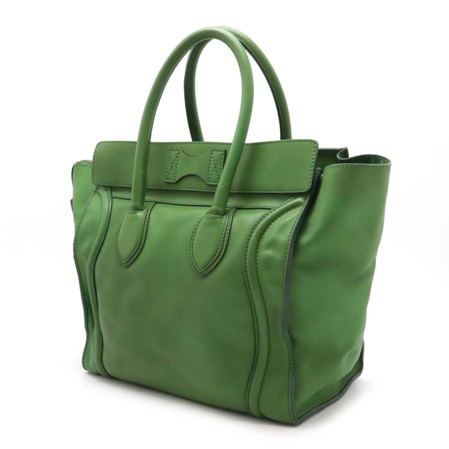 【極美品】セリーヌ　ラゲージ　ミニショッパー　グリーン　ハンドバッグ CELINE セリーヌ ラゲージ ミニショッパー トートバッグ