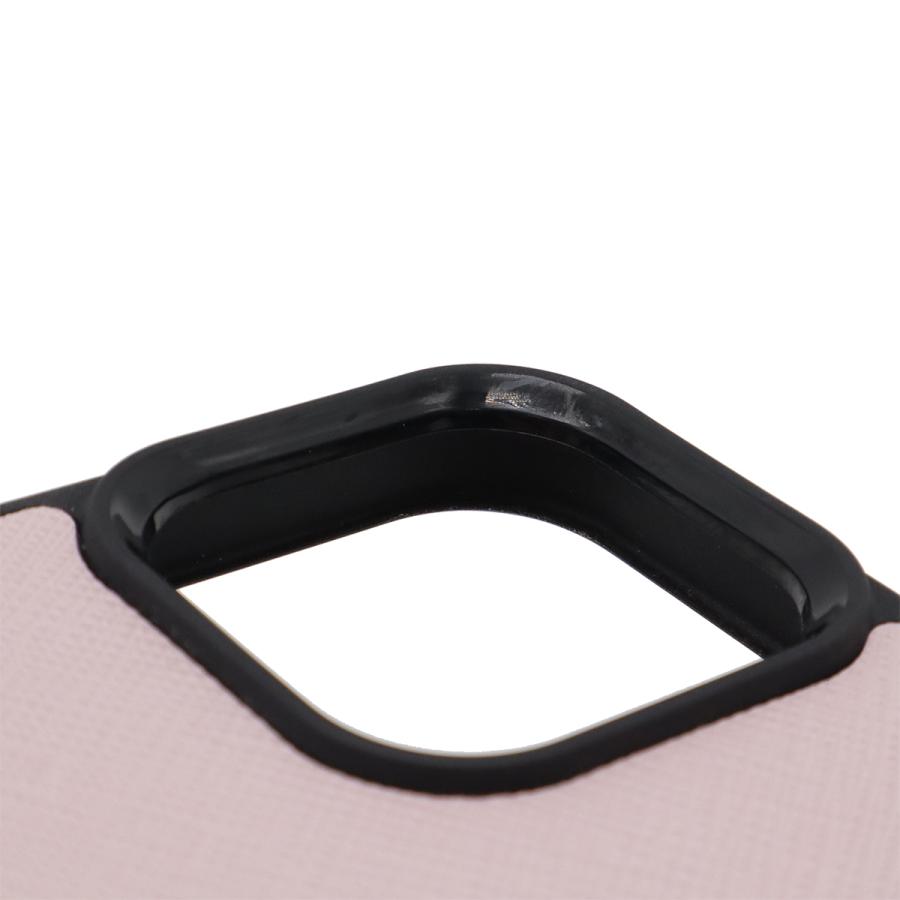 PRADA プラダ トライアングルロゴ iPhone 13 Pro Max ケース スマホケース 携帯カバー サフィアーノ レザー ピンク ゴールド金具 | PRADA | 03