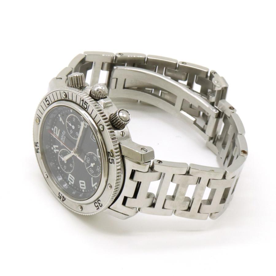 HERMES エルメス クリッパーダイバー クロノグラフ デイト ブラック文字盤 メンズ クォーツ 腕時計 CL2.910 | HERMES | 01