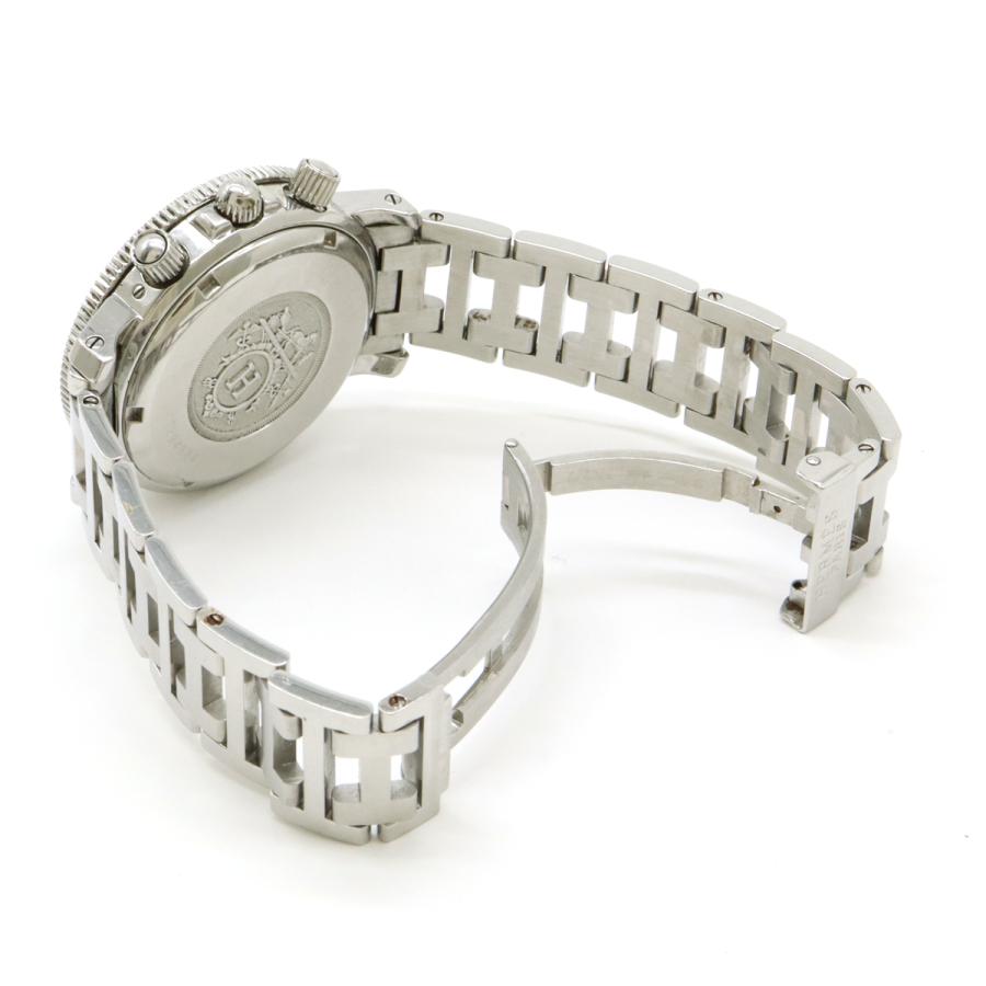 HERMES エルメス クリッパーダイバー クロノグラフ デイト ブラック文字盤 メンズ クォーツ 腕時計 CL2.910 | HERMES | 07