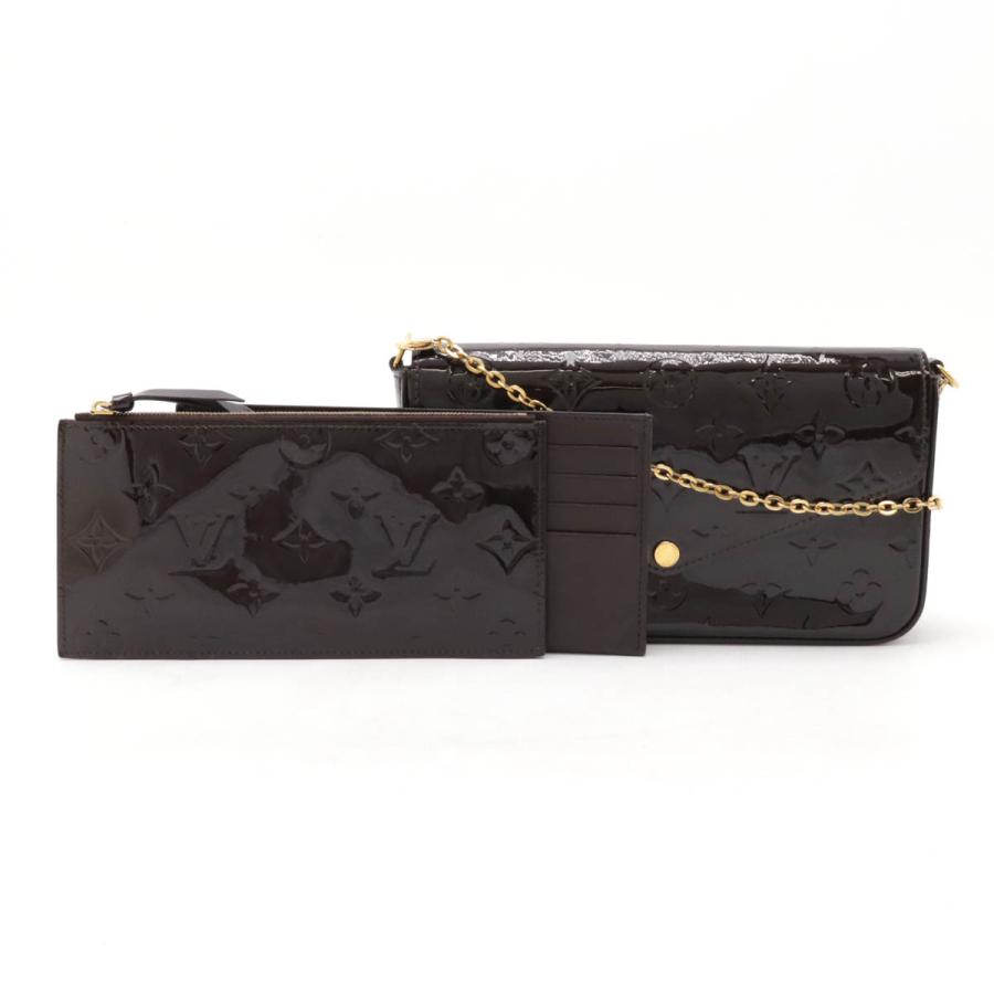 極美品✨ LOUIS VUITTON ポシェット フェリシー モノグラム 黒 ルイヴィトン バッグ レディース ショルダー チェーン