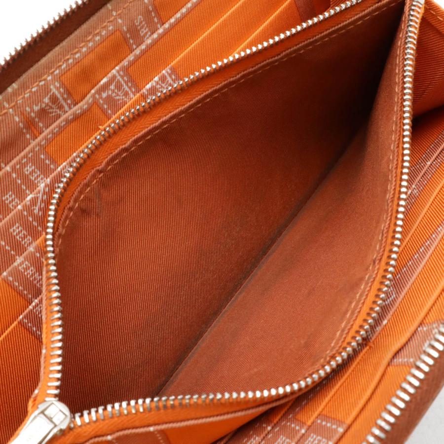 HERMES エルメス アザップロング シルクイン ラウンドファスナー 長財布 ヴォーエプソン レザー シエンヌ ブラウン 茶 □P刻印 | HERMES | 07