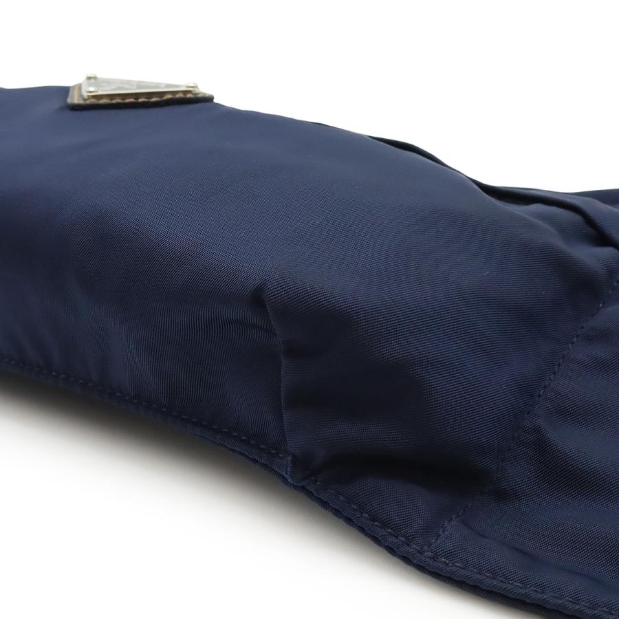 PRADA プラダ トライアングルロゴ ウエストバッグ ウエストポーチ ボディバッグ ヒップバッグ ナイロン BALTICO ネイビー 紺 シルバー金具 VA0180 | PRADA | 02