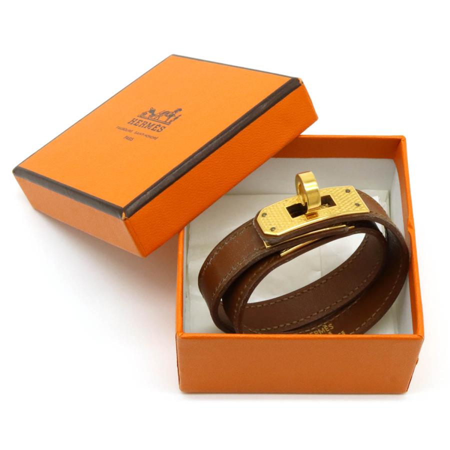 【未使用】プレゼント　HERMES エルメス アクセサリー バングル　2重ブレスレット ケリードゥブルトゥール ブレスレット スイフト ローズサクラ×シルバー金具 レディース HERMES（エルメス） ケリー ドゥブルトゥール ブレスレット 2連ブレス