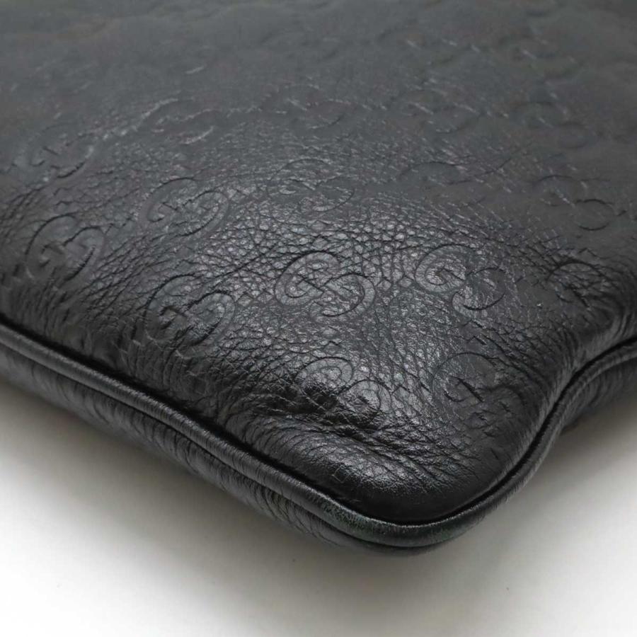 GUCCI グッチ グッチシマ ショルダーバッグ クロスボディ 斜め掛け レザー ブラック 黒 シルバー金具 201446 | GUCCI | 02