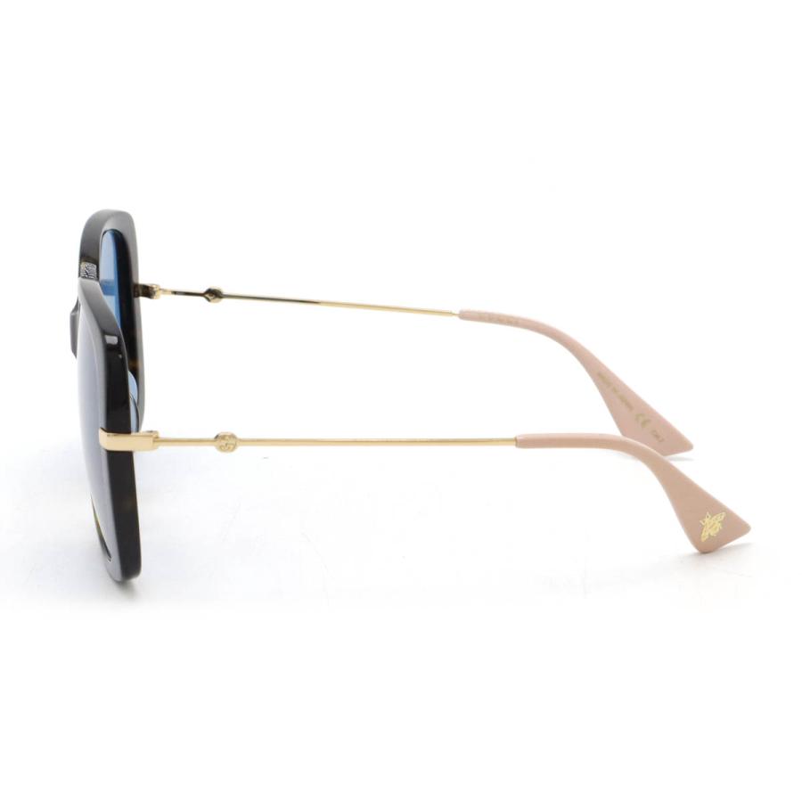 GUCCI グッチ インターロッキングG サングラス アイウェア バタフライシェイプ ビー ハチ 蜂 ブルー 青 ハバナ ブラウン系マーブル GG0511SA | GUCCI | 01