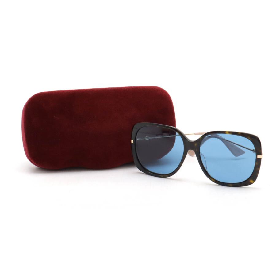 GUCCI グッチ インターロッキングG サングラス アイウェア バタフライシェイプ ビー ハチ 蜂 ブルー 青 ハバナ ブラウン系マーブル GG0511SA | GUCCI | 08