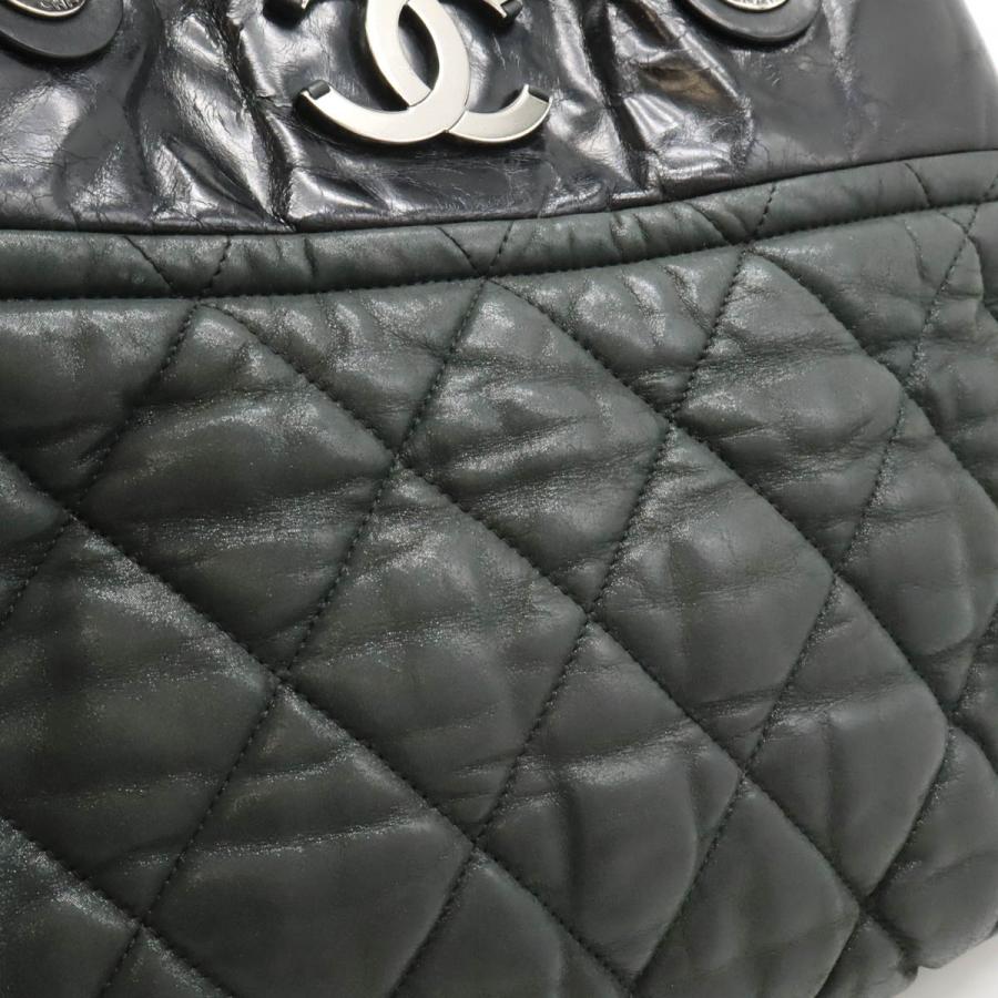 CHANEL シャネル インザミックス マトラッセ ココマーク チェーンショルダーバッグ 2WAY トートバッグ スパークルレザー ブラック 黒 | CHANEL | 08