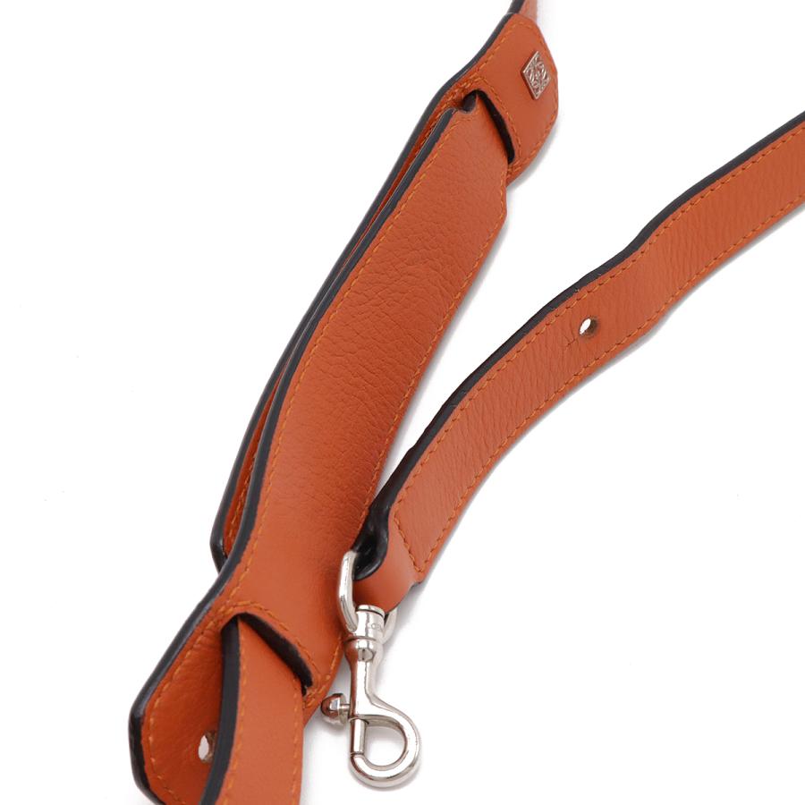 LOEWE ロエベ アマソナ75 スモール アナグラム ハンドバッグ ミニバッグ 2WAY ショルダーバッグ レザー オレンジ シルバー金具 | LOEWE | 05