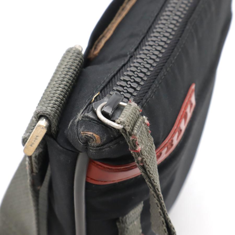 PRADA プラダ プラダスポーツ スポーツライン ショルダーバッグ ポシェット 斜め掛け ナイロン NERO 黒 ブラック グレー 4VA337 | PRADA | 03