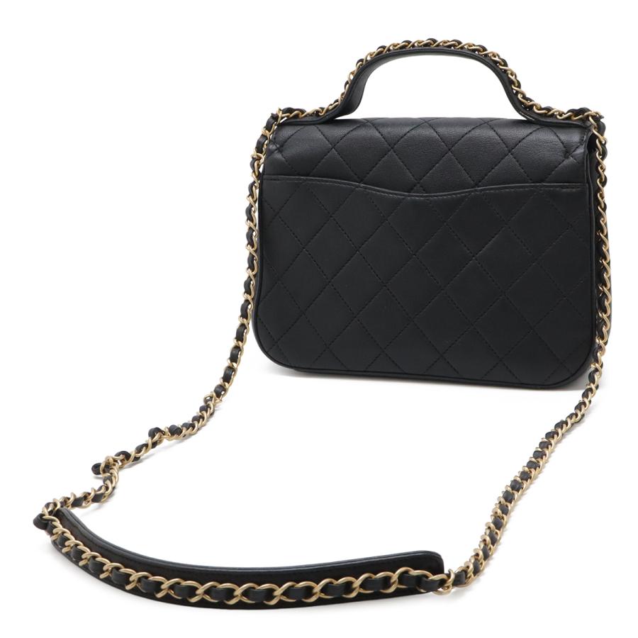 CHANEL シャネル CHANEL19 マトラッセ トップハンドル ハンドバッグ 2WAY チェーンショルダー ショルダーバッグ レザー ブラック 黒 | CHANEL | 01