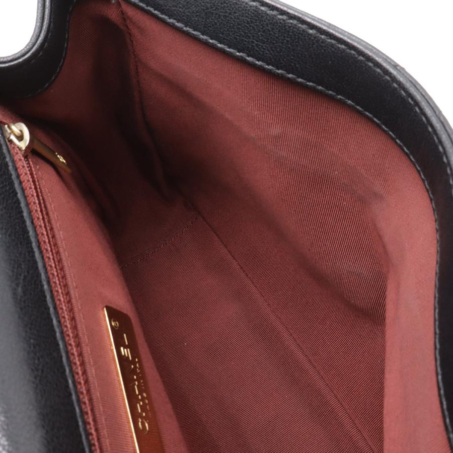 CHANEL シャネル CHANEL19 マトラッセ トップハンドル ハンドバッグ 2WAY チェーンショルダー ショルダーバッグ レザー ブラック 黒 | CHANEL | 04
