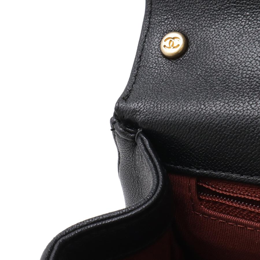 CHANEL シャネル CHANEL19 マトラッセ トップハンドル ハンドバッグ 2WAY チェーンショルダー ショルダーバッグ レザー ブラック 黒 | CHANEL | 05