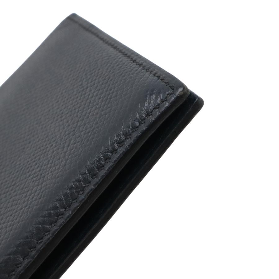 HERMES エルメス MC2 フレミング 2つ折長札入れ 二つ折り長財布 トリコロール ヴォーエプソン レザー ネイビー ブラック グリーン D刻印 | HERMES | 03