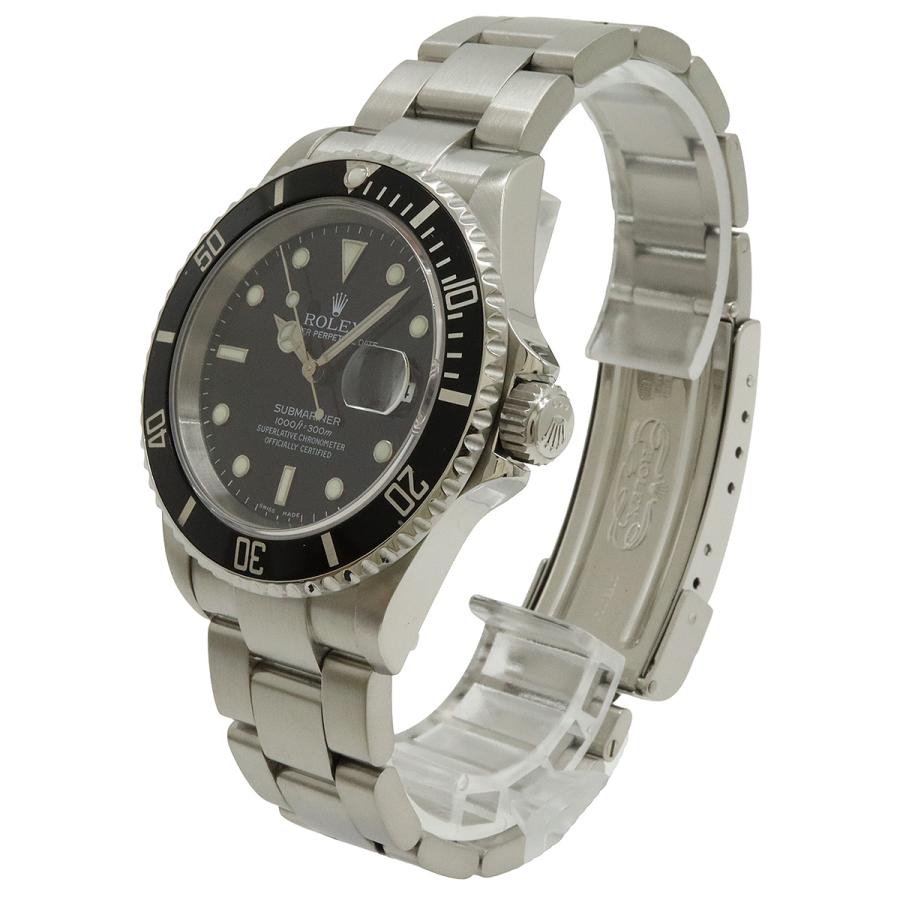 ROLEX ロレックス サブマリーナ デイト ブラック文字盤 SS D番 メンズ AT オートマ 腕時計 16610 | ROLEX | 01