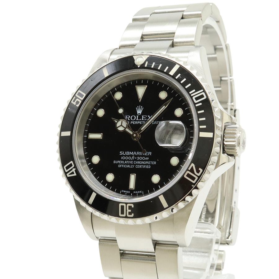 ROLEX ロレックス サブマリーナ デイト ブラック文字盤 SS D番 メンズ AT オートマ 腕時計 16610 | ROLEX | 03