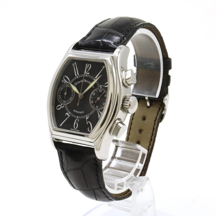 GIRARD-PERREGAUX ジラール ペルゴ リシュビル クロノグラフ ブラック文字盤 SS メンズ AT オートマ 腕時計 27500.0.11　6156 |  | 01