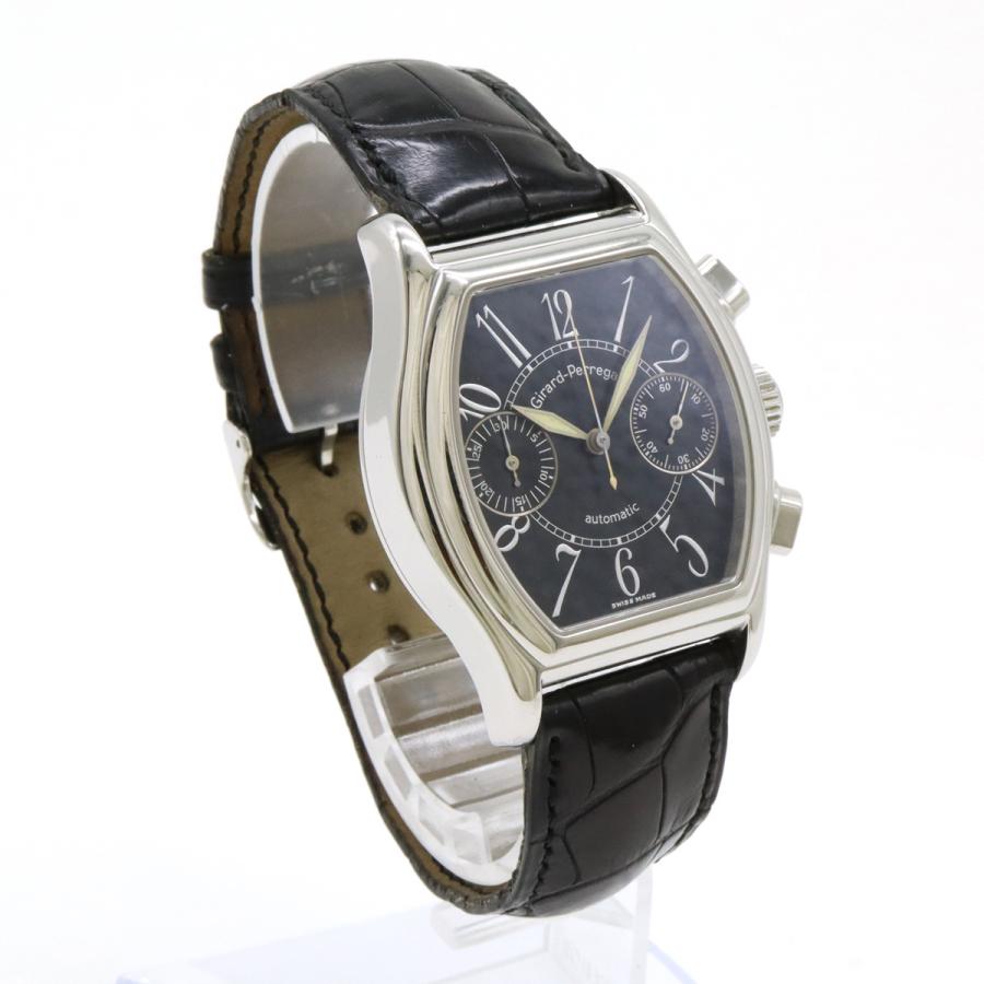 GIRARD-PERREGAUX ジラール ペルゴ リシュビル クロノグラフ ブラック文字盤 SS メンズ AT オートマ 腕時計 27500.0.11　6156 |  | 02