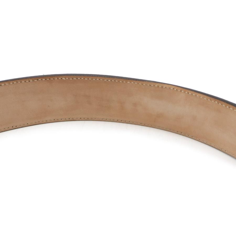 GUCCI グッチ GGスプリーム インターロッキング Gバックル ベルト PVC レザー ベージュ ダークブラウン シルバー金具 #90 411924 | GUCCI | 04