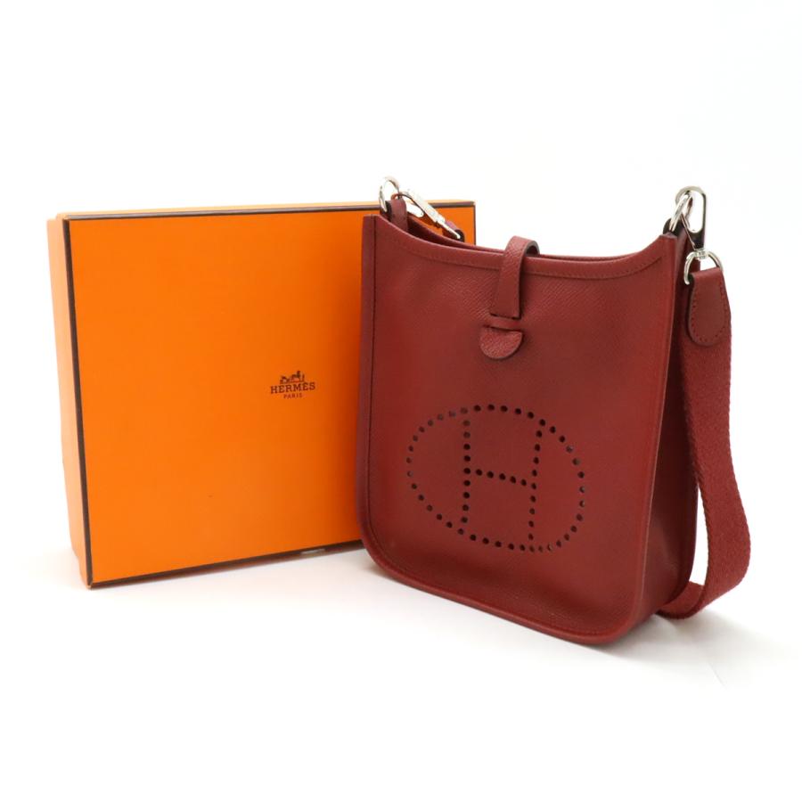HERMES エルメス エヴリン エブリン TPM ショルダーバッグ ミニバッグ ポシェット ヴォーエプソン レザー ルビー X刻印 | HERMES | 06