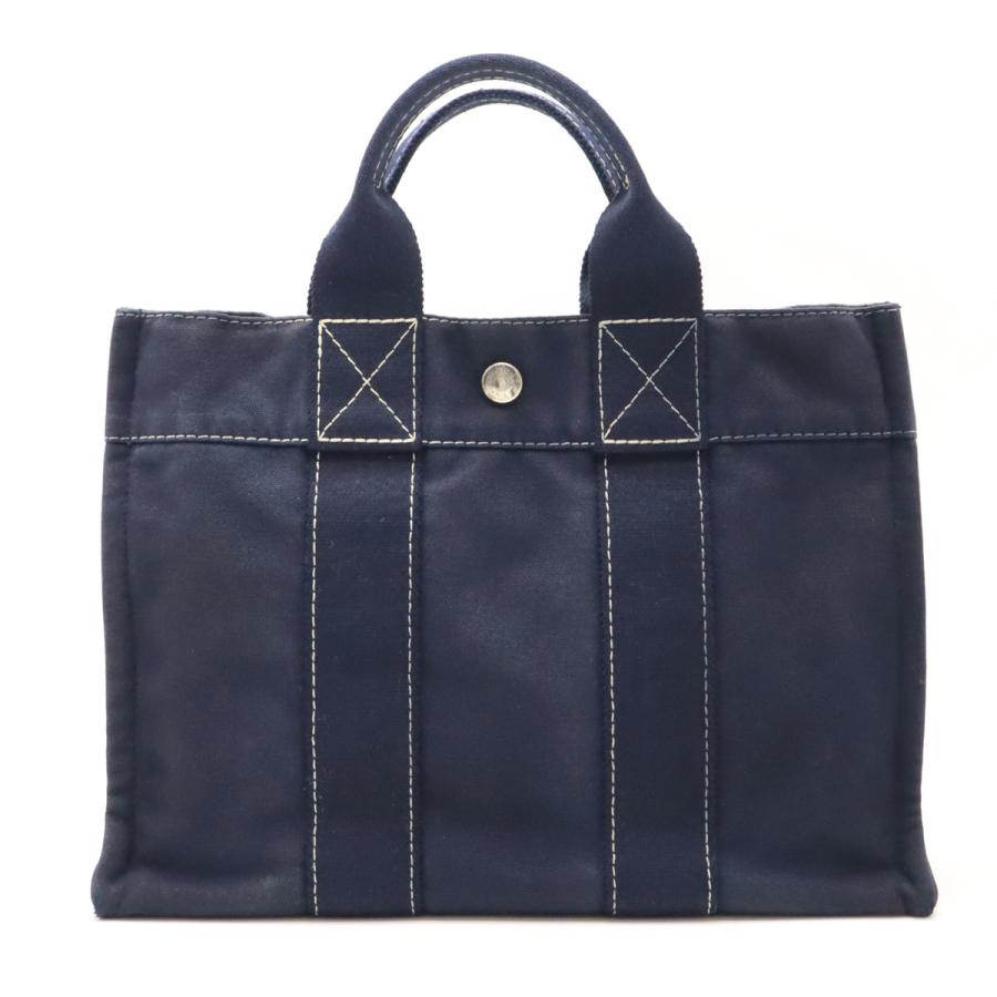 エルメス　HERMES　ドーヴィル　PM トート　ネイビー　紺 HERMES エルメス ドーヴィルPM トートバッグ ハンドバッグ